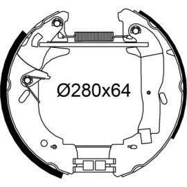 Bremsbackensatz 554925 Bremsbackensatz 554925