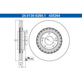 Bremsscheibe 24.0130-0264.1