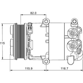 Kompressor, Klimaanlage ACP 1332 000P Kompressor, Klimaanlage ACP 1332 000P