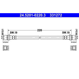 Bremsschlauch 24.5201-0220.3