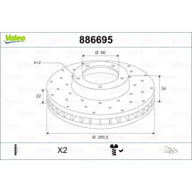 Bremsscheibe 886695