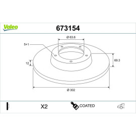 Bremsscheibe 673154