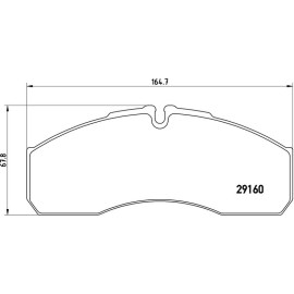 Bremsbelagsatz, Scheibenbremse P A6 022 Bremsbelagsatz, Scheibenbremse P A6 022