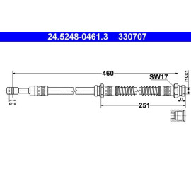 Bremsschlauch 24.5248-0461.3