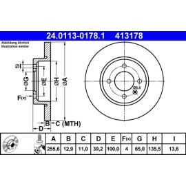Bremsscheibe 24.0113-0178.1