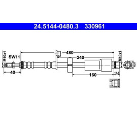 Bremsschlauch 24.5144-0480.3