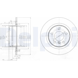 Bremsscheibe BG3960 Bremsscheibe BG3960