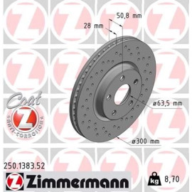 Bremsscheibe 250.1383.52 Bremsscheibe 250.1383.52