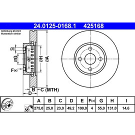 Bremsscheibe 24.0125-0168.1