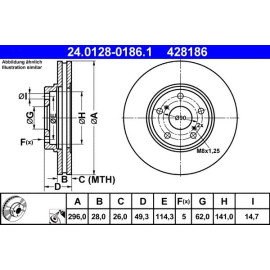 Bremsscheibe 24.0128-0186.1