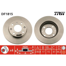 Bremsscheibe DF1815 Bremsscheibe DF1815
