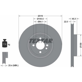 Bremsscheibe 92255003 Bremsscheibe 92255003