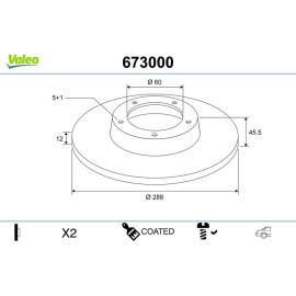 Bremsscheibe 673000 Bremsscheibe 673000
