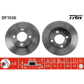 Bremsscheibe DF1536 Bremsscheibe DF1536