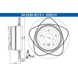 Bremsscheibe 24.0320-0213.1