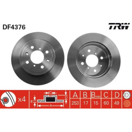 Bremsscheibe DF4376 Bremsscheibe DF4376