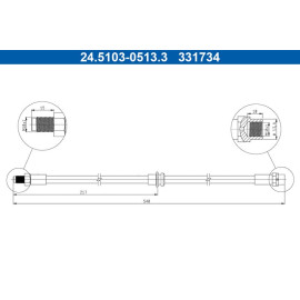 Bremsschlauch 24.5103-0513.3