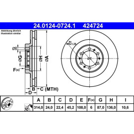 Bremsscheibe 24.0124-0724.1