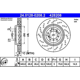 Bremsscheibe 24.0128-0208.2