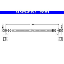 Bremsschlauch 24.5229-0193.3