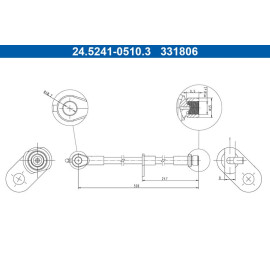 Bremsschlauch 24.5241-0510.3
