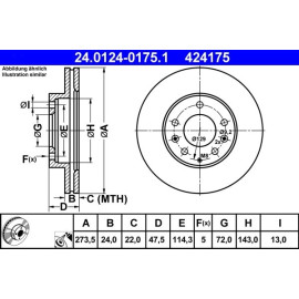 Bremsscheibe 24.0124-0175.1