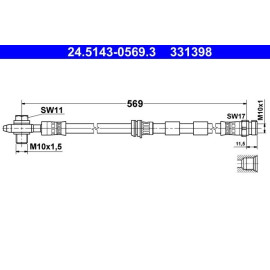 Bremsschlauch 24.5143-0569.3