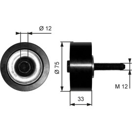 Umlenk-/Führungsrolle, Keilrippenriemen T36291