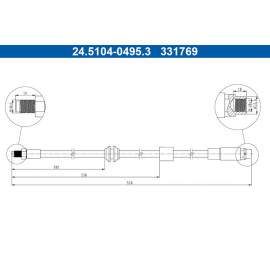 Bremsschlauch 24.5104-0495.3
