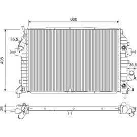 Kühler, Motorkühlung 701202 Kühler, Motorkühlung 701202