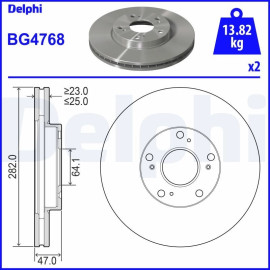 Bremsscheibe BG4768 Bremsscheibe BG4768