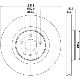 Bremsscheibe 8DD 355 117-181