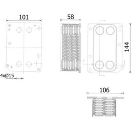 Ölkühler, Motoröl CLC 308 000S