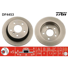 Bremsscheibe DF4453 Bremsscheibe DF4453