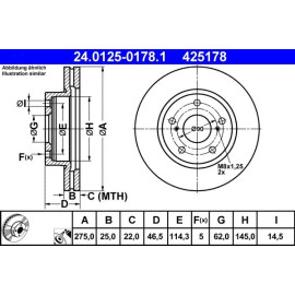 Bremsscheibe 24.0125-0178.1