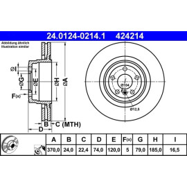 Bremsscheibe 24.0124-0214.1