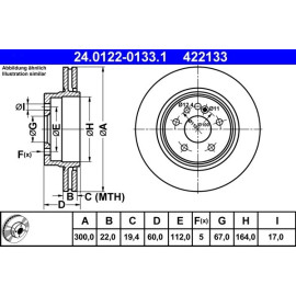 Bremsscheibe 24.0122-0133.1