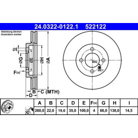 Bremsscheibe 24.0322-0122.1