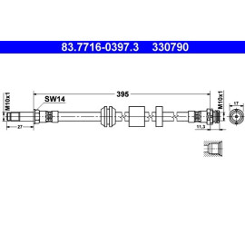 Bremsschlauch 83.7716-0397.3