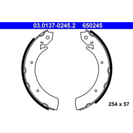 Bremsbackensatz 03.0137-0245.2 Bremsbackensatz 03.0137-0245.2