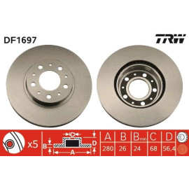 Bremsscheibe DF1697