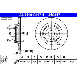 Bremsscheibe 24.0110-0417.1