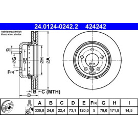 Bremsscheibe 24.0124-0242.2