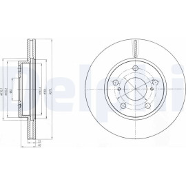 Bremsscheibe BG4232 Bremsscheibe BG4232