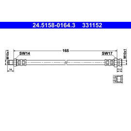 Bremsschlauch 24.5158-0164.3