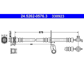 Bremsschlauch 24.5262-0576.3