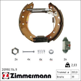 Bremsbackensatz 20990.114.9 Bremsbackensatz 20990.114.9