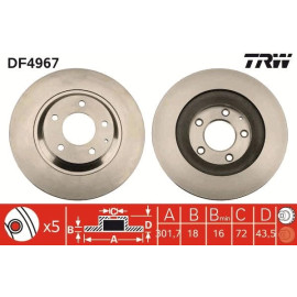 Bremsscheibe DF4967