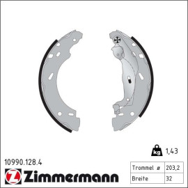 Bremsbackensatz 10990.128.4 Bremsbackensatz 10990.128.4