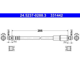 Bremsschlauch 24.5237-0288.3